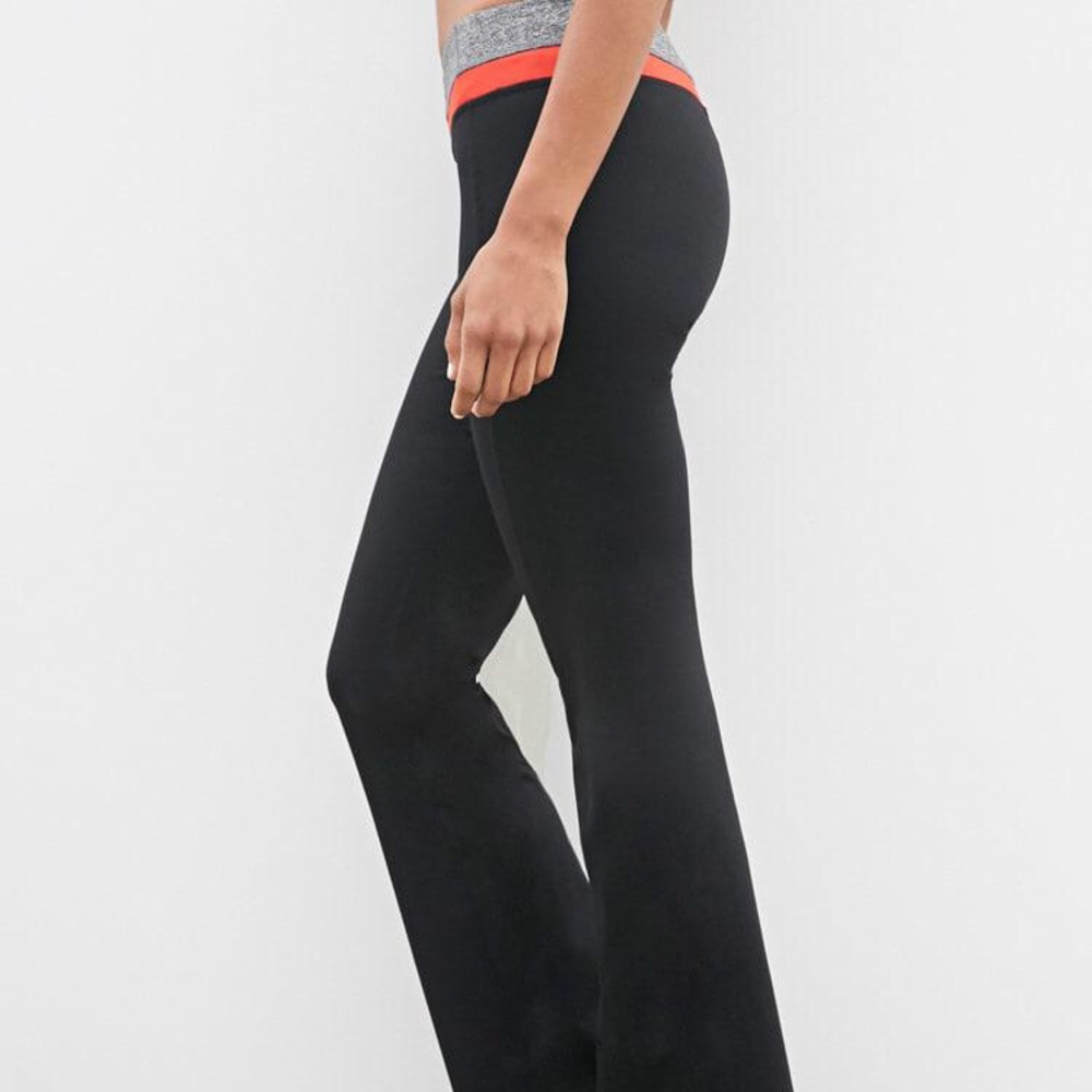 Forever21 Yoga Flared Color Block Pants